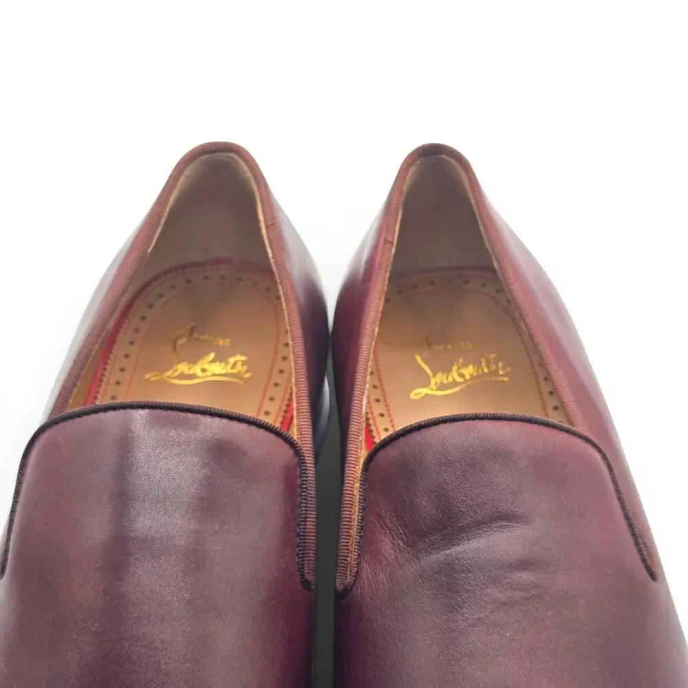 Christian Louboutin Danny Flex Leather Loafers in Brown Size 41 US 8 - $1120